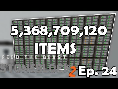 5,368,709,120 ITEMS SPEICHERN und 2,000,000,000 RF/T conduit | Minecraft stoneblock 2 #24 | Anazorex