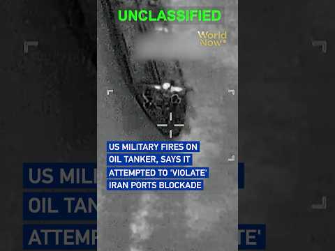 US military fires on oil tanker, says it attempted to 'violate' Iran ports blockade #worldnow