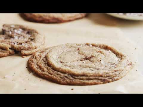Giant salted espresso hot fudge cookies