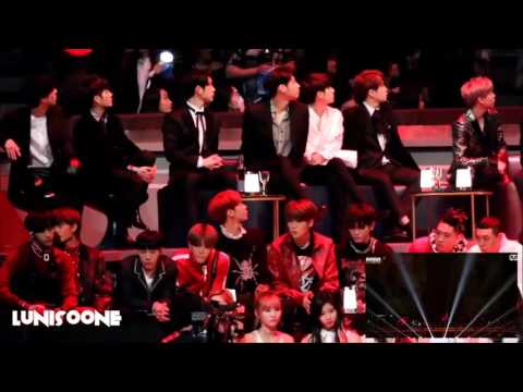 161202 GOT7, NCT, TWICE Reaction to EXO 'Tranforsmer' @ MAMA 2016 Teresa ChMoore