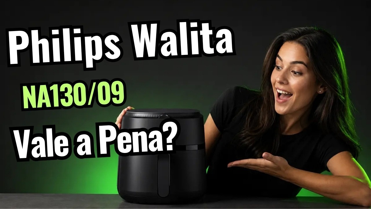 Miniatura da avaliação em vídeo de Fritadeira Elétrica Philips Walita Série 1000 XL NA130/09 6,2L 220V