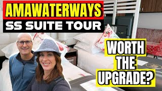 AMAWaterways Category SS Suite 303 Tour & Review | Compare to Viking River Cruises Stateroom