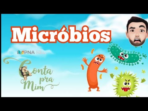 Animação do Livro micróbios, coleção do MEC (Conta pra Mim) livro infantil grátis.