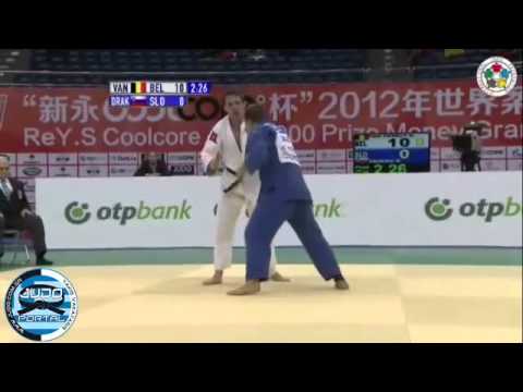 Judo Grand Prix Qingdao 2012 Final -73kg VAN TICHELT (BEL)-DRAKSIC Rok (SLO)