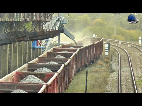 LDH1250 81-0810-7 la Încărcat Piatră in Vagoane/Loading Ballast in Wagons in Bologa 29 October 2020
