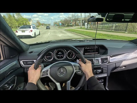 Mercedes E63s AMG 5.5L V8 BiTurbo POV Drive! (W212)