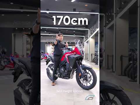 Riders with different sizes on honda NX500,