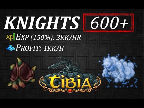 Tibia Profit Hunts | Two-headed Turtles & Foam Stalkers | Knights 600+ | Profit: 1kk/h | 100 Charms