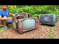 Restoration Antique PANASONIC TV Produced In 1991 Restore Abandoned Color TV In The Chicken Coop