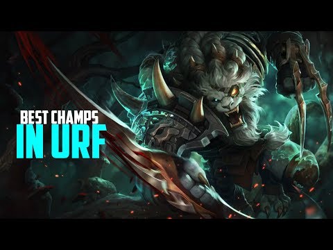 TOP 5 BEST URF CHAMPIONS IN LEAGUE OF LEGENDS!!!