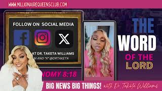 Big News From Dr. Taketa Williams