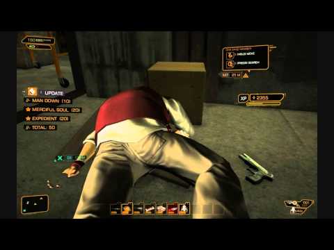 Deus Ex: Human Revolution Ghost/Pacifist Playthrough - Derelict Row - Part 2 of 2