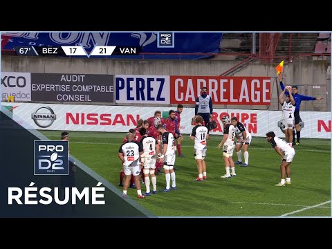 PRO D2 - Résumé AS Béziers Hérault-RC Vannes: 24-42 - J17 - Saison 2020/2021