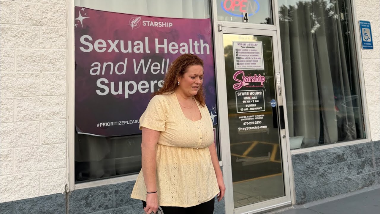 Bethany loses it at the Adult Store…Poor thing.. 
