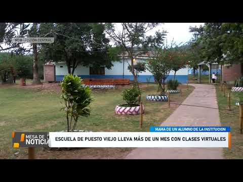 Escuela de Puesto Viejo lleva más de un mes con clases virtuales