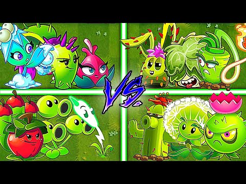 Random 4 Best Team Plants Battles - Who Will Win? - PvZ2 Team Plants vs Team Plants