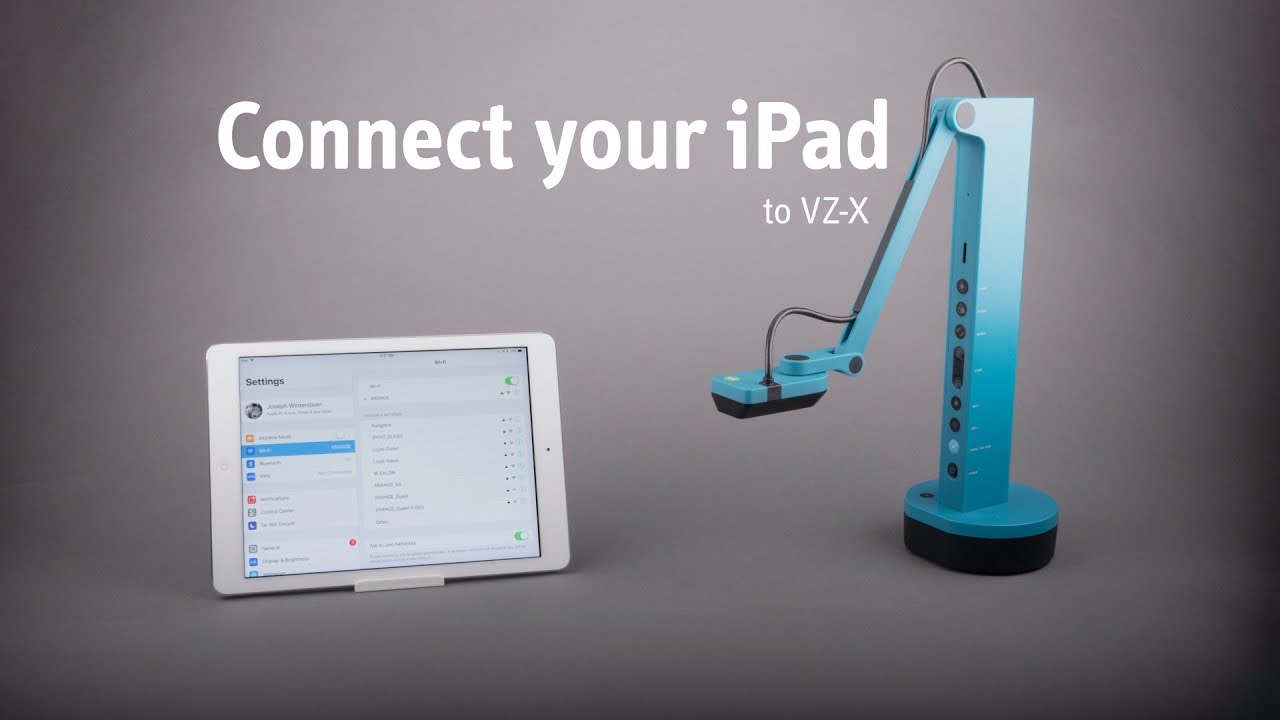 How to Connect VZ-X to your iPad