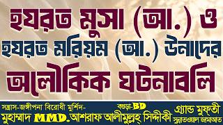 হযরত মুসা আ: ও হযরত মরিয়ম আ: উনাদের অলৌকিক ঘটনাবলি