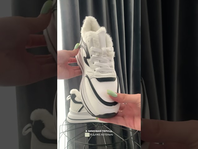 Чоботи жіночі шкіряні байка хутро 592641 Чорний Кросівки жіночі зимові 586628 Білі