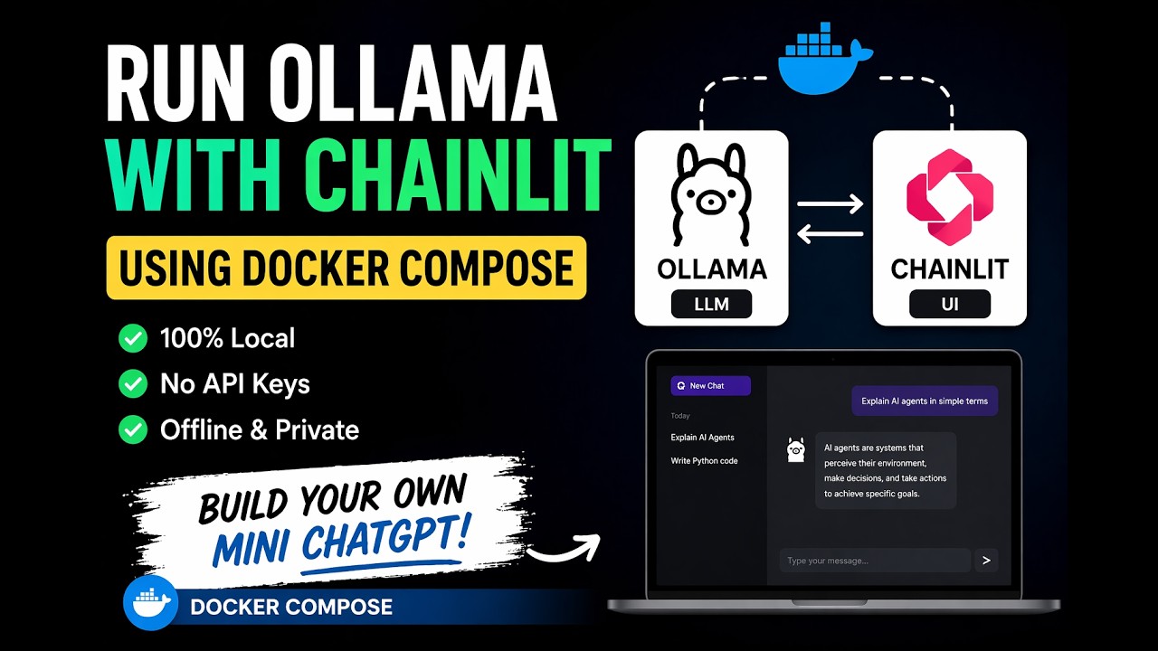 Part [1/10]: Build Your Own Local ChatGPT with Ollama + Chainlit Using Docker Compose (No API Keys)