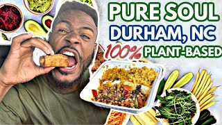 HIGHEST RATED Vegan Restaurant In Durham Nc | Pure Soul | NC Food Review 2021 | Vegan Food Vlog