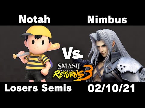 Smash Mallorca Returns 3 - Losers Semis - Notah (Ness) VS Nimbus (Sephiroth, Dr. Mario)