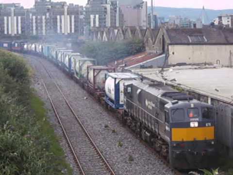 Class 071 number 075 and the IWT going through Ossory road.