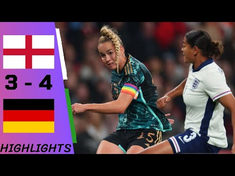 England vs Germany | Women's International Friendly - Highlights & All Goals 2024