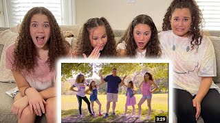 Haschak Sisters REACT to Daddy Says No (Music Video)