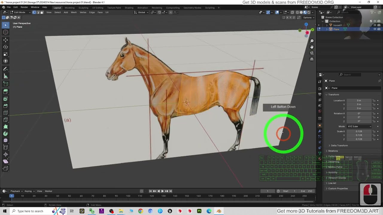How to insert image reference plane? Blender Tutorial