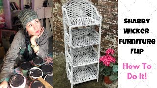 How To Paint Your Wicker Style Furniture So Easy  | Junk Monkey Paint