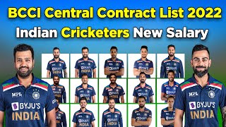 Indian Cricketers New Salary 2022 | Salary Of Indian Cricketers | Rohit Sharma salary