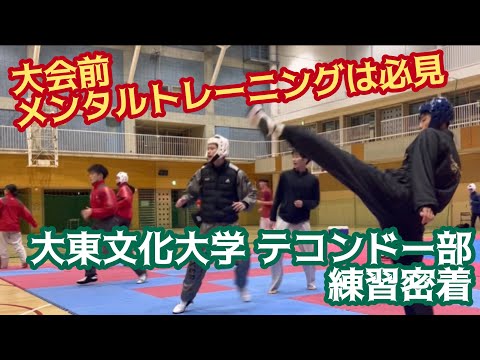 【メンタルトレーニングは必見】大東文化大学テコンドー部練習密着