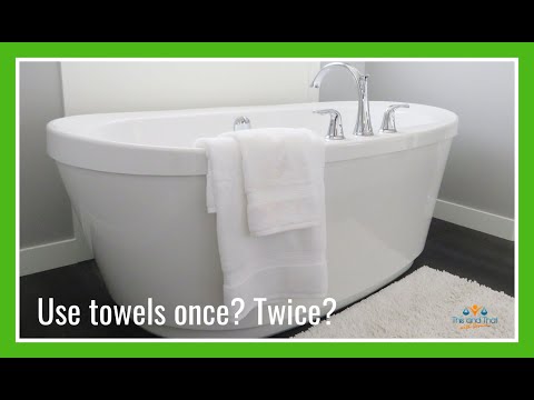 image-How often do you use towels before washing them?How often do you use towels before washing them?