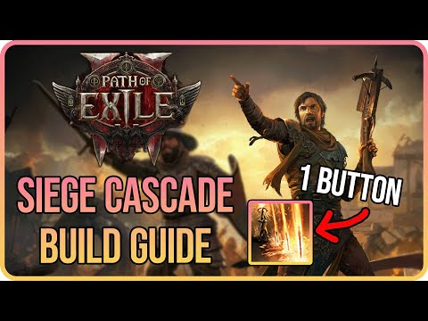 MELT Entire Screens with ONE Button - Siege Cascade Tactician Build Guide - Path of Exile 2