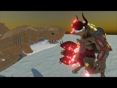 CYOLOPOSAURUS VS WORKSHOP UNITS EPIC BATTLES - ANIMAL REVOLT BATTLE SIMULATORS