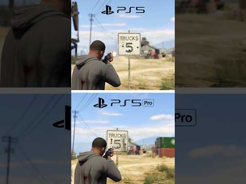 Ps5 Slim vs Ps5 Pro Game Comparison | Gta 5 Graphic Comparison Ps5 vs Ps5 Pro | Graphics Comparison