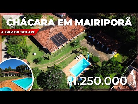 CHÁCARA EM MAIRIPORÃ-SP À 32km DE SÃO PAULO COM ESCRITURA 