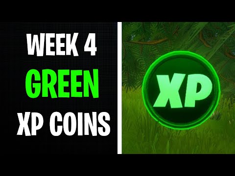 All 4 Green XP Coin Locations in Fortnite Chapter 2 Season 3 - Week 4 Xp Coins