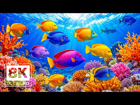 Under Red Sea 8K 🐠 Incredible Underwater World - Relaxation Video with Calming Music