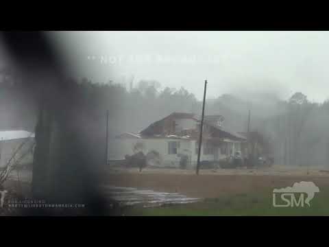 02-03-2022 Sawyerville, AL - Significant Structural Damage and Tornado