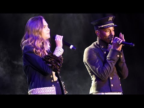 Cara Delevingne Performs Live with Pharrell! Can She Actually Sing? thumnail