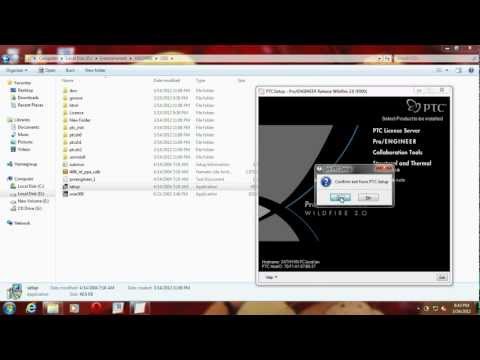how to install wildfire 2.0 PROE.wmv