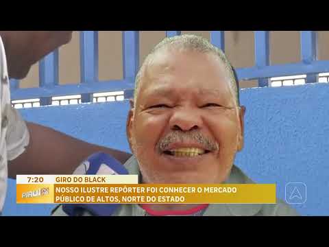 Thonny Black foi conhecer o Mercado Público de Altos