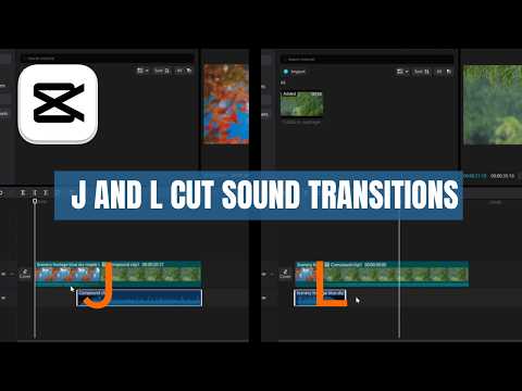 How to Create J and L Cut Sound Transitions in CapCut PC | Step-by-Step Tutorial