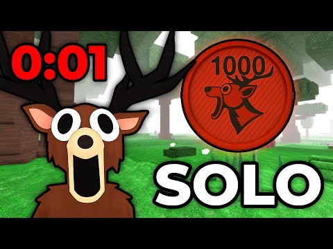 SPEEDRUNNING 1,000 NIGHTS In THIS ROBLOX FOREST!