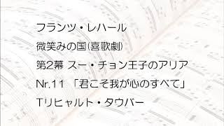Download lagu 【フランツ・レハール】微笑みの国(喜歌劇) 第2幕 スー・チョン王子のアリア Nr.11 「君こそ我が心のすべて」 Tリヒャルト・タウバー mp3