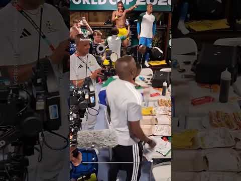 South Africa celebrates reaching World Cup knockout stage for the first time