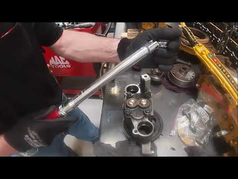 3406 Cat Oil Pump and Oil Pan Install