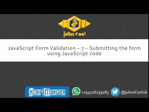 Javascript Form Validation 7 Submitting The Form Using Javascript Code 1080